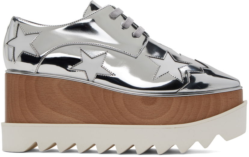 Одяг Stella McCartney Stella McCartney Elyse Platform Derbys Металік | 363998W0ZR5