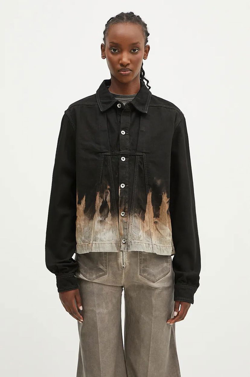 Куртка Rick Owens Alice Denim Jacket чорний | DS02D2714.BSUN