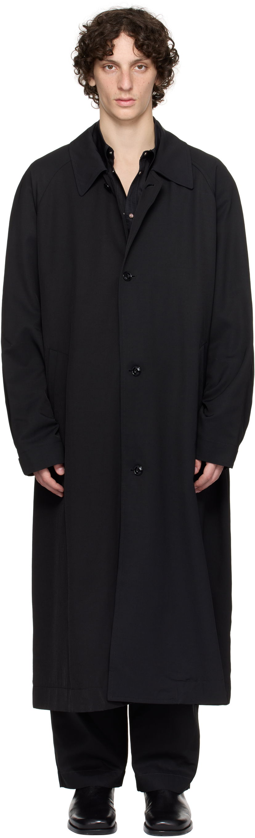 Пальто LEMAIRE Lemaire Half Coat чорний | CO1097 LF1362