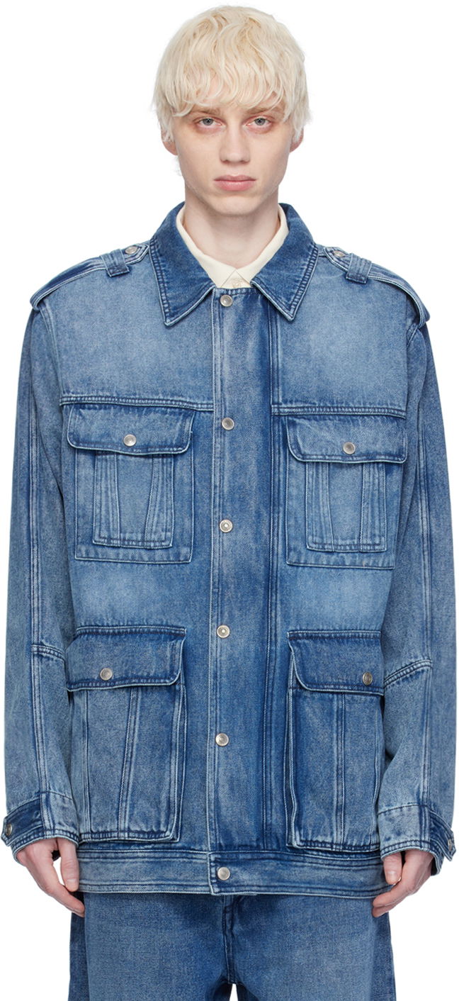 Куртка ISABEL MARANT Taho Denim Jacket Синій | 24PVE0272HA-B1H07H