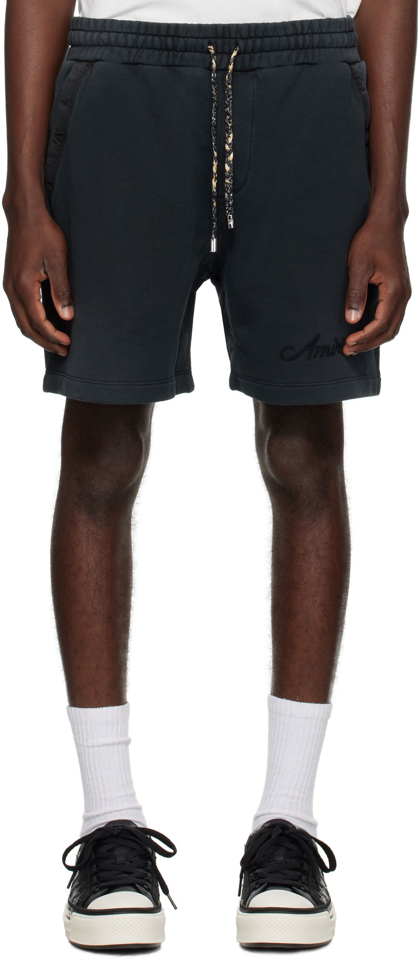 Шорти AMIRI AMIRI Bleach Bandana Shorts чорний | AMJYSH1044