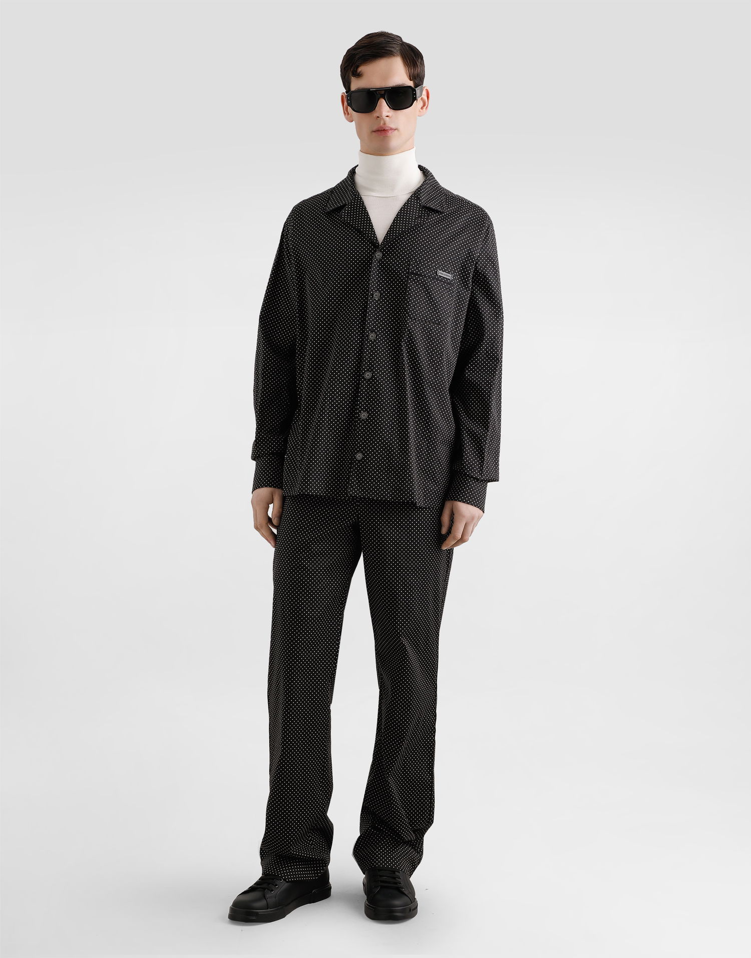 Штани Dolce & Gabbana Dolce & Gabbana Micro-designed Joggers чорний | GVRMATFMRBNS8030, 1