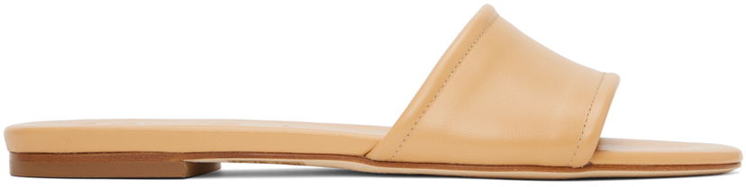 Аксесуари Aeyde Aeyde Sumi Leather Slides бежевий | A11-FS-TTTR08FL64-SS24-1001-007
