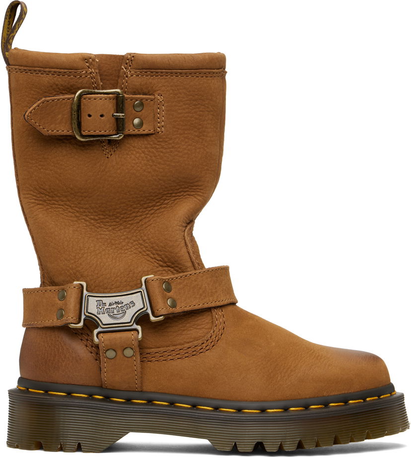 Одяг Dr. Martens Anistone Hi Leather Biker Boots Коричневий | 41644200