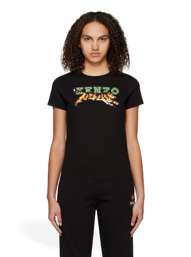 Футболка KENZO Paris Pixel Classic T-Shirt чорний | FD52TS0124SG