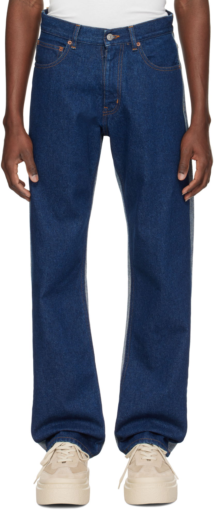 Джинси Maison Margiela MM6 Maison Margiela Five Pocket Jeans Синій | SH0LA0016 M30018