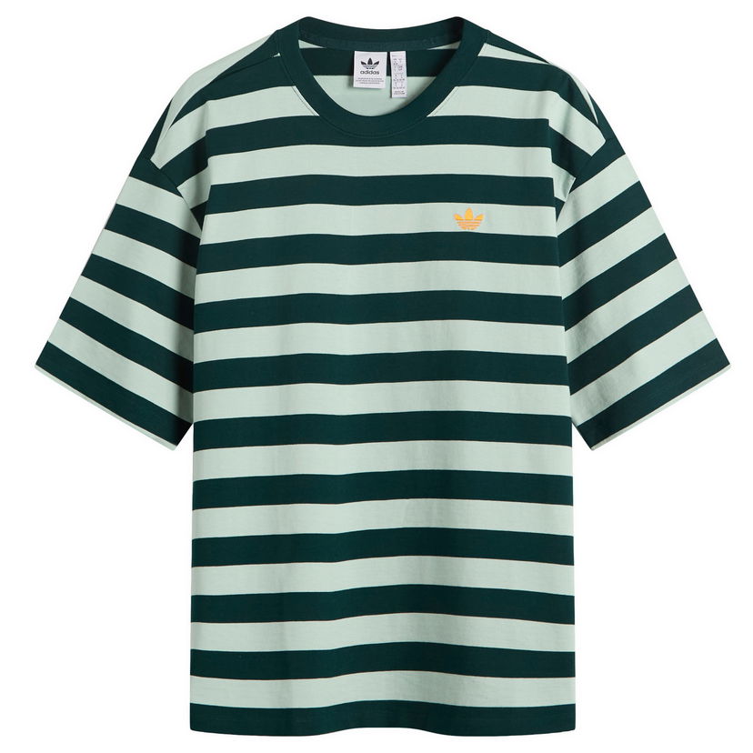 Футболка adidas Originals Women's Striped T-Shirt Зелений | KF2322
