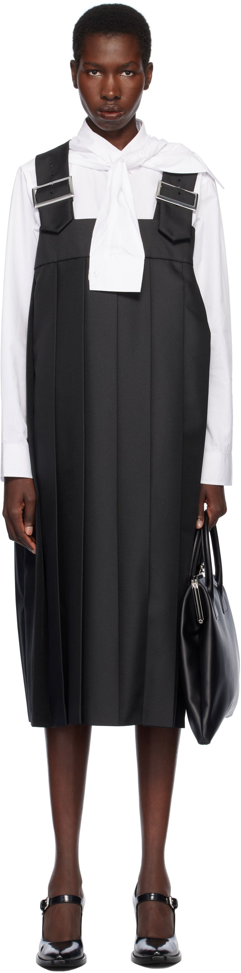 плаття Comme des Garçons Comme des Garçons Gabardine Midi Dress чорний | RO-A005-051-1