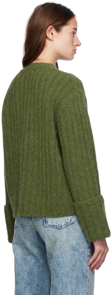 Cветр rag & bone Rag & Bone Stassi Crewneck Sweater Зелений | WAS24F066ON66, 2