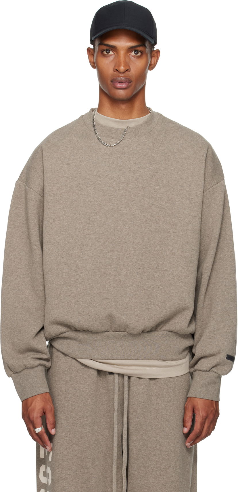 Світшоти Fear of God Fear of God ESSENTIALS Classic Fit Fleece Crewneck Sweatshirt Сірий | 192SP252043F