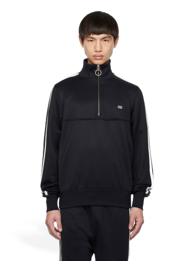 Світшоти AMI Stripes Sweatshirt темно-синій | HSW518.JE0005