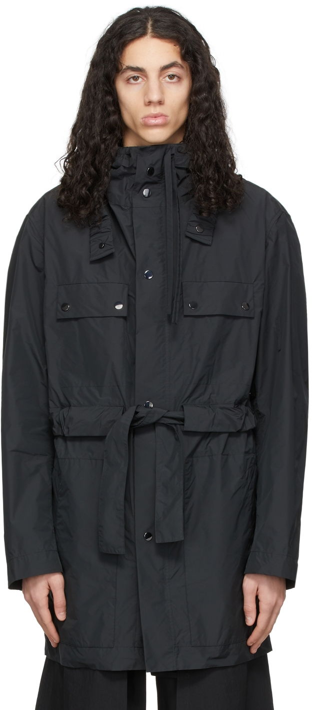 Парка Craig Green Hooded Drawstring Waist Polyester Coat чорний | CGSS22CWOJKT14