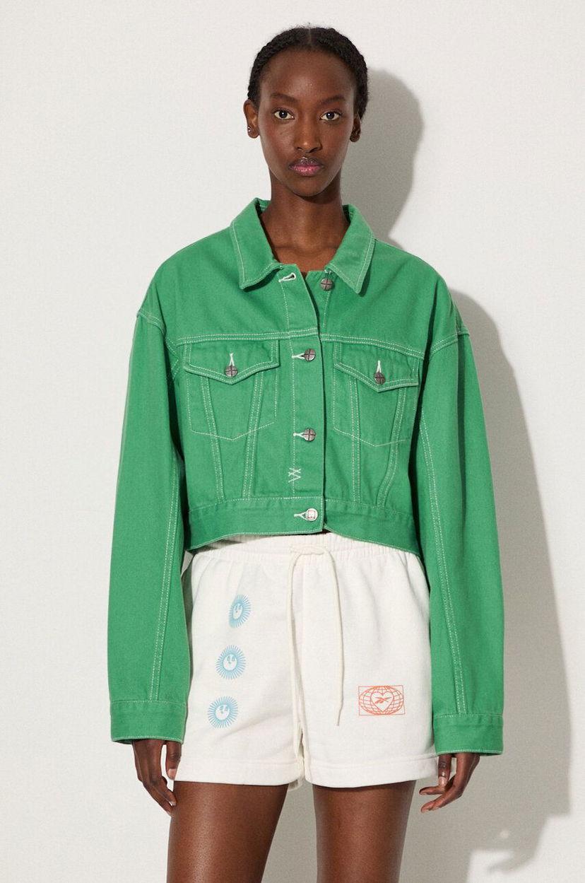Куртка Ksubi Cropped Oversize Jacket Зелений | WPS23JK004