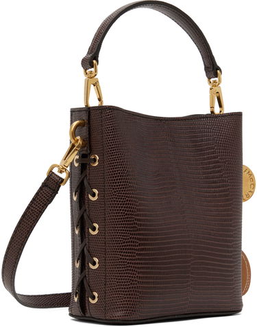 Сумочка Stella McCartney Stella McCartney Frayme Scale-Embossed Bucket Bag Коричневий | 7B0093WP0426, 2