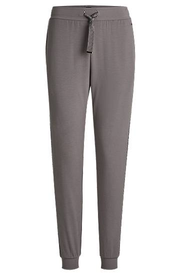 Спортивні штани BOSS Monogram Tracksuit Bottoms with Modal and Silk Сірий | 50535841