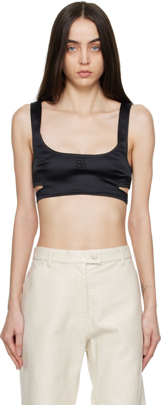 Безрукавка Courrèges Courrèges Cutout Tank Top чорний | 322CBR014AC0017