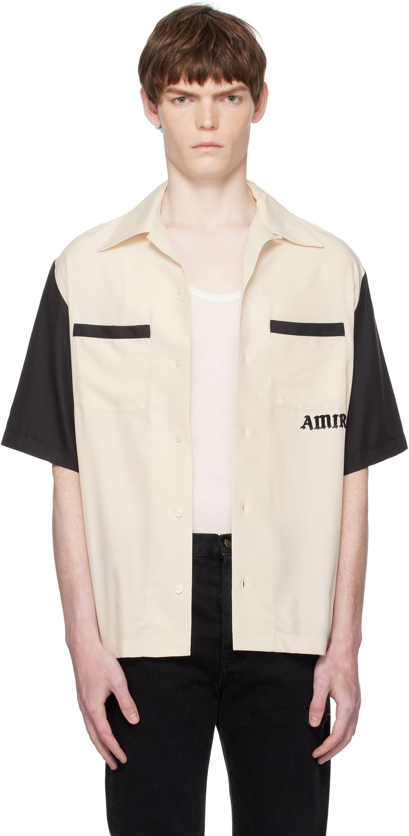Сорочка AMIRI AMIRI 'Try It' Bowling Shirt чорний | AMSTCA1149