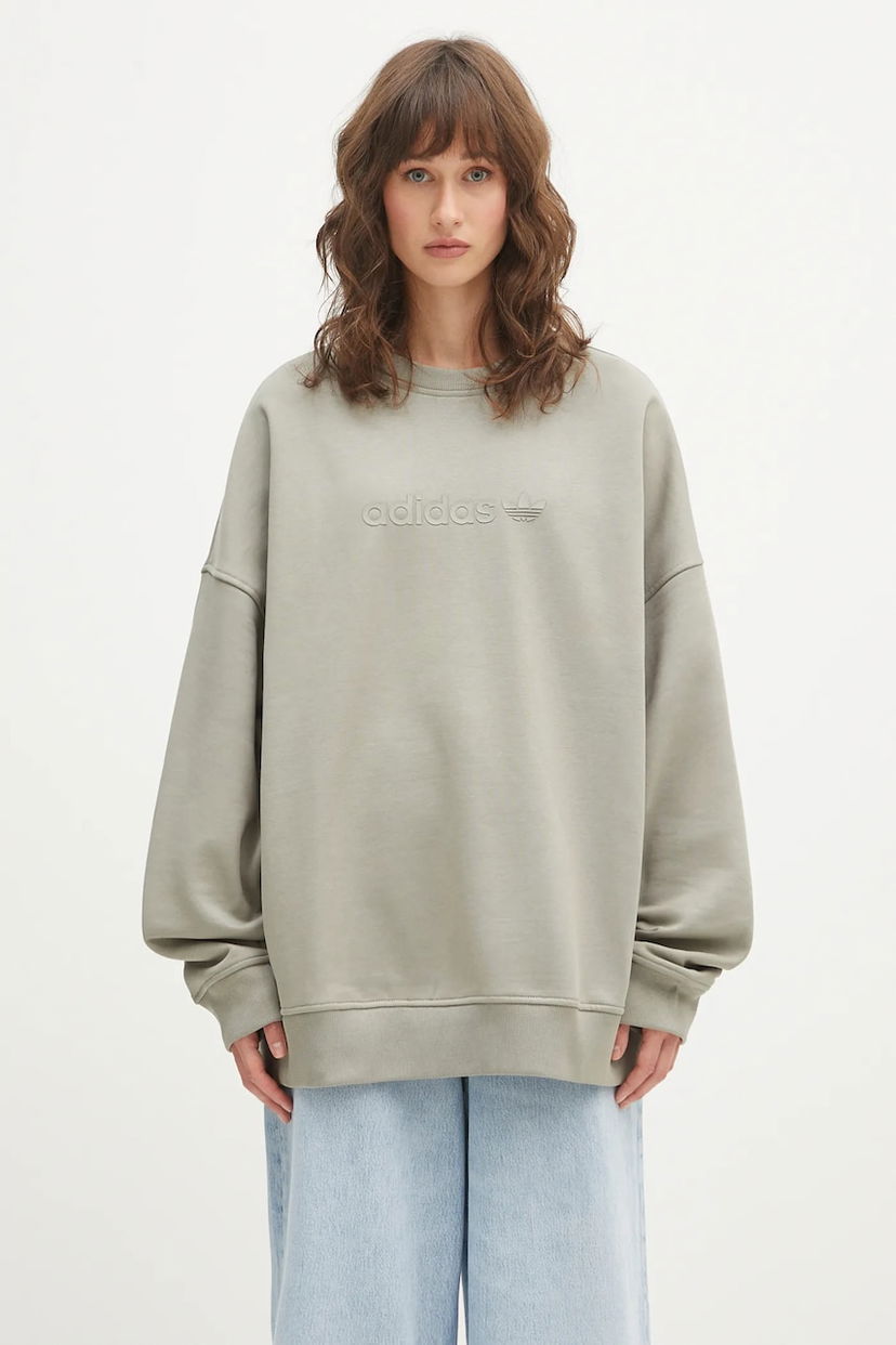 Світшоти adidas Originals adidas Originals Ess Lin Crew Sweatshirt Зелений | JW1017
