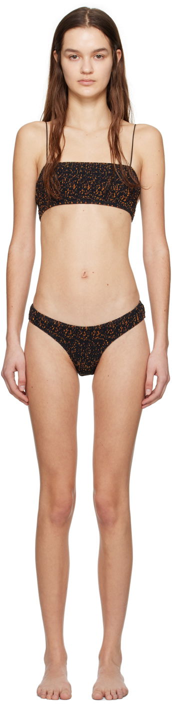 Купальники TOTEME TOTEME Smocked Bikini чорний | 241-WSW1079/WRB2008-FB0130