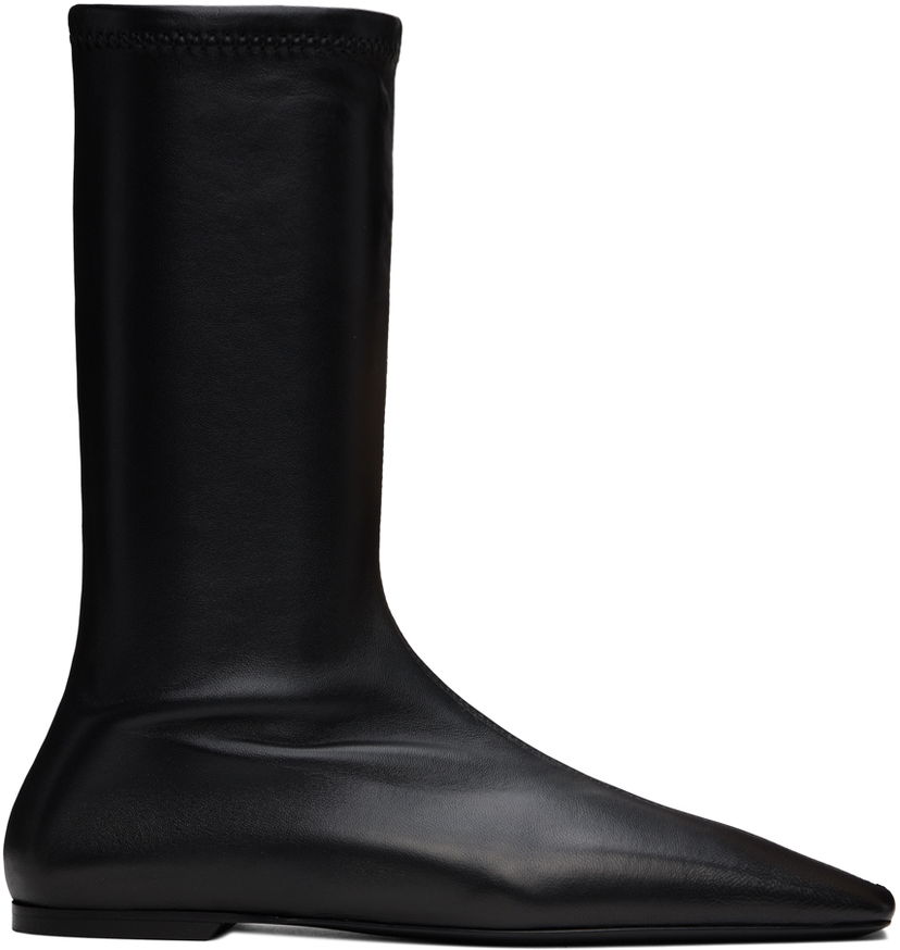Одяг TOTEME TOTEME 'The Sock' Stretch Leather Boots чорний | 244-WAS0160-LE0089