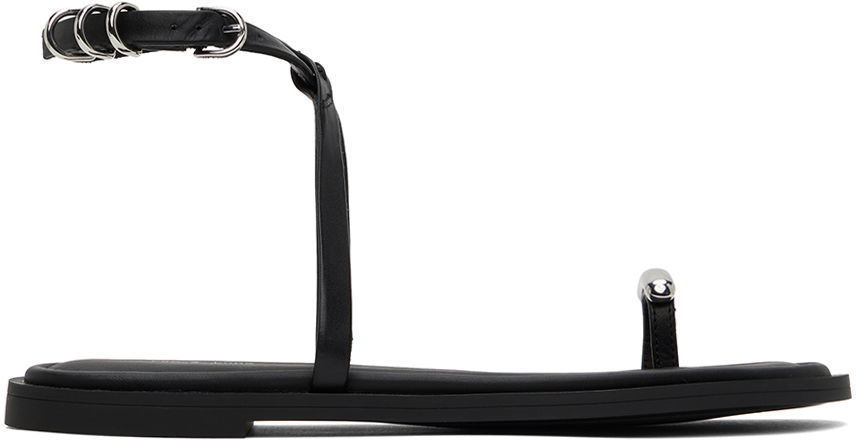Кільце rag & bone Rag & Bone Geo Ring Sandals чорний | WFF24PF038LE38, 0