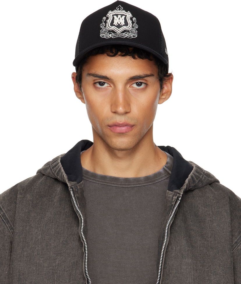 Кепка AMIRI AMIRI MA Crest Trucker Cap чорний | AMHATR1037