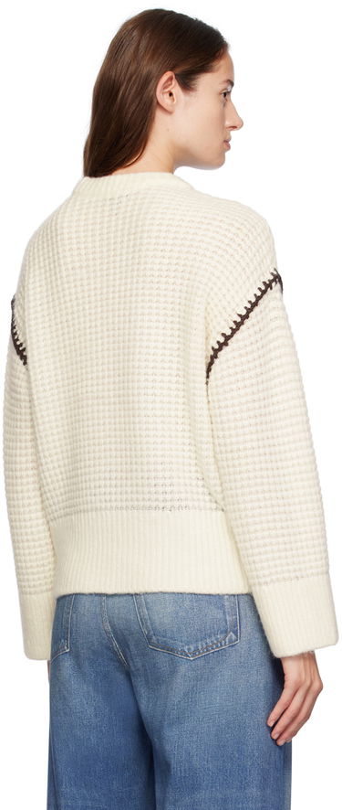Cветр rag & bone Rag & Bone Women's Katie Crocheted Sweater білий | WAS24F049SA49, 2