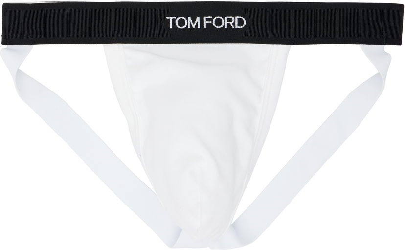 Нижня білизна та шкарпетки Tom Ford TOM FORD Cotton Jock Strap білий | T4LC61040