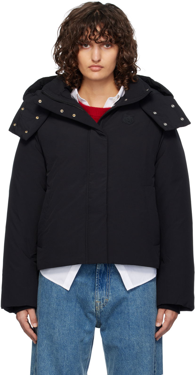 Пуховик MAISON KITSUNÉ Maison Kitsuné Puffer Down Jacket чорний | NW02202WQ4031