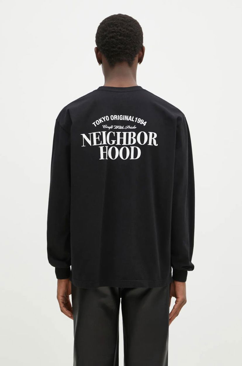 Футболка Neighborhood NEIGHBORHOOD Long Sleeve Graphic T-Shirt чорний | 242PCNH.LT02