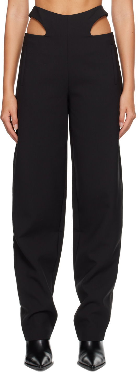 Штани Dion Lee Dion Lee Y Front Cutout Trousers чорний | C2068P22
