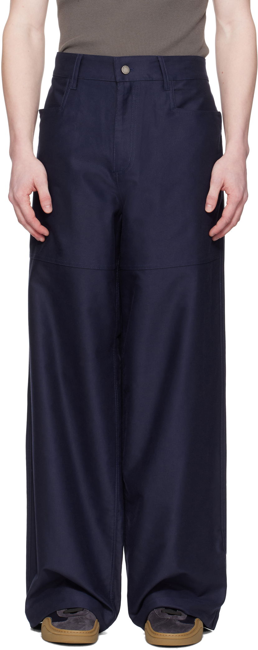 Штани Serapis Serapis Wide Sailor Trousers темно-синій | SS25_WP_1