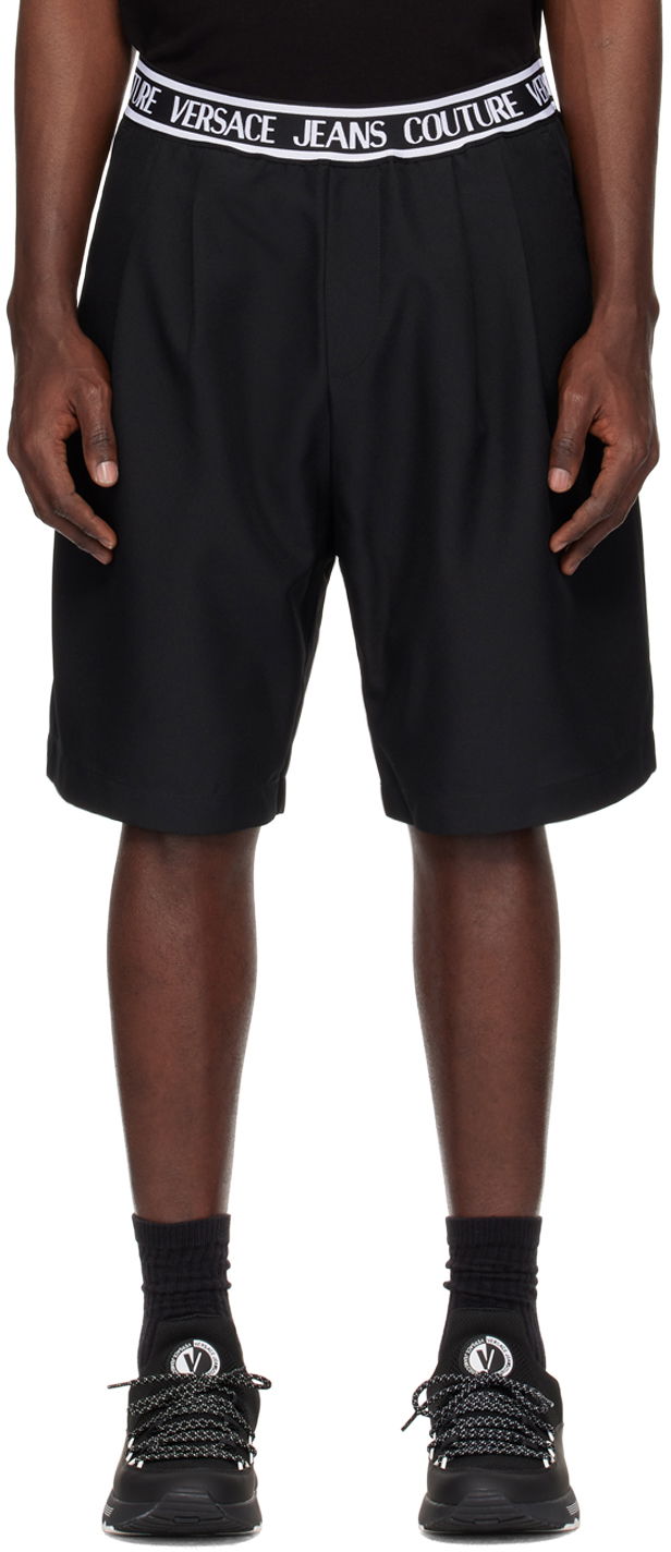 Шорти Versace Couture Black Jacquard Shorts чорний | E76GAD119_EN0307