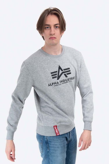 Cветр Alpha Industries Alpha Industries Basic Sweater Сірий | 178302.17, 5
