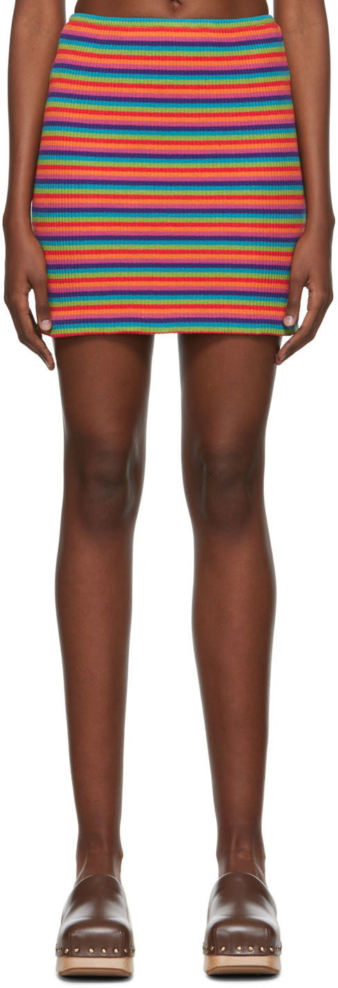 Спідниця Anna Sui Exclusive Multicolor Cotton Mini Skirt Різнокольоровий | 522A10