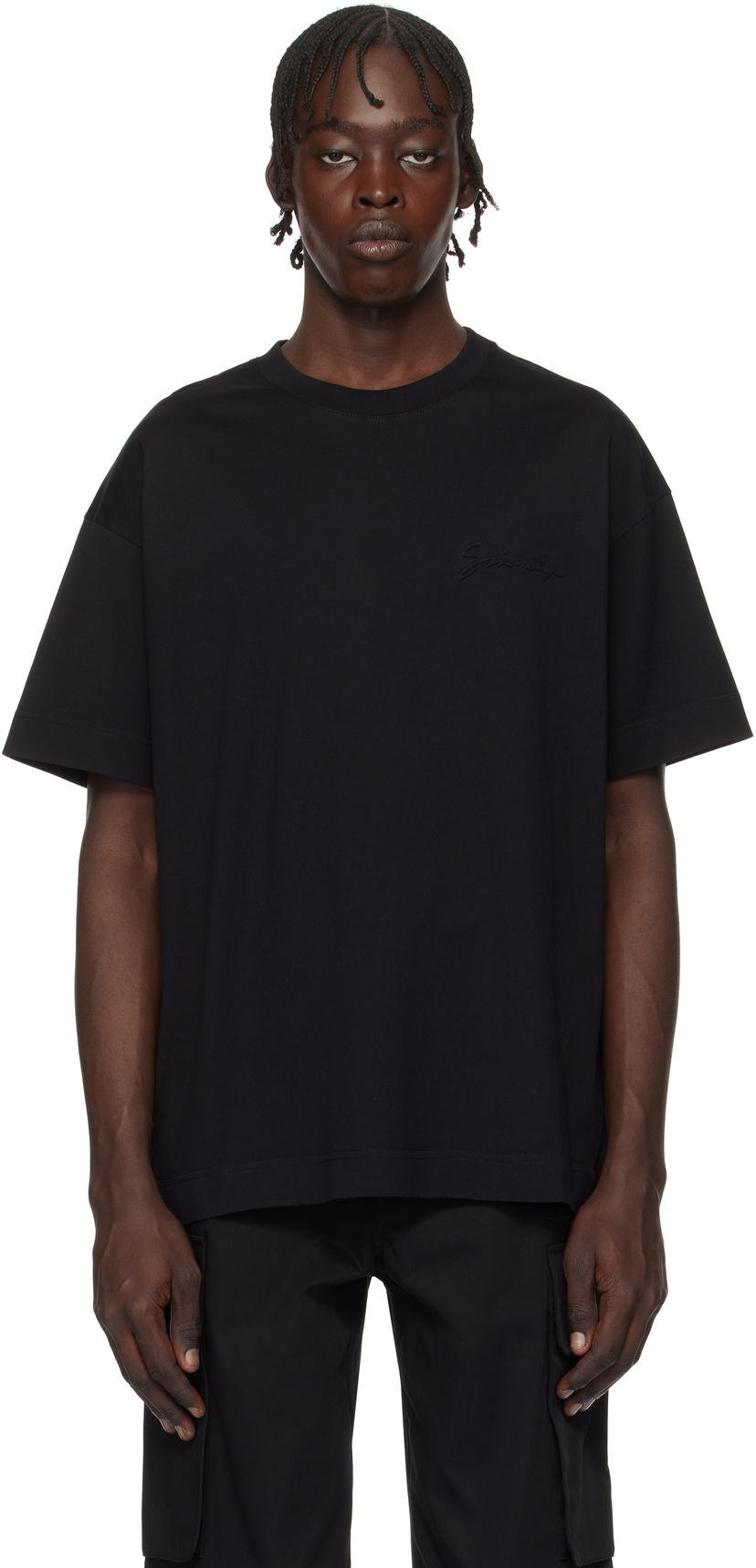 Футболка Givenchy Black '' Print T-Shirt чорний | BM71MG3YP1001