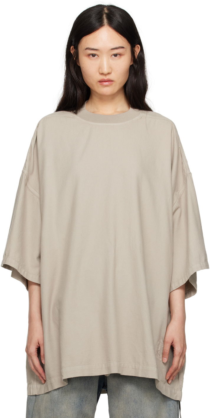 Футболка Rick Owens Porterville Tommy T-shirt бежевий | DS02D2203 CFL
