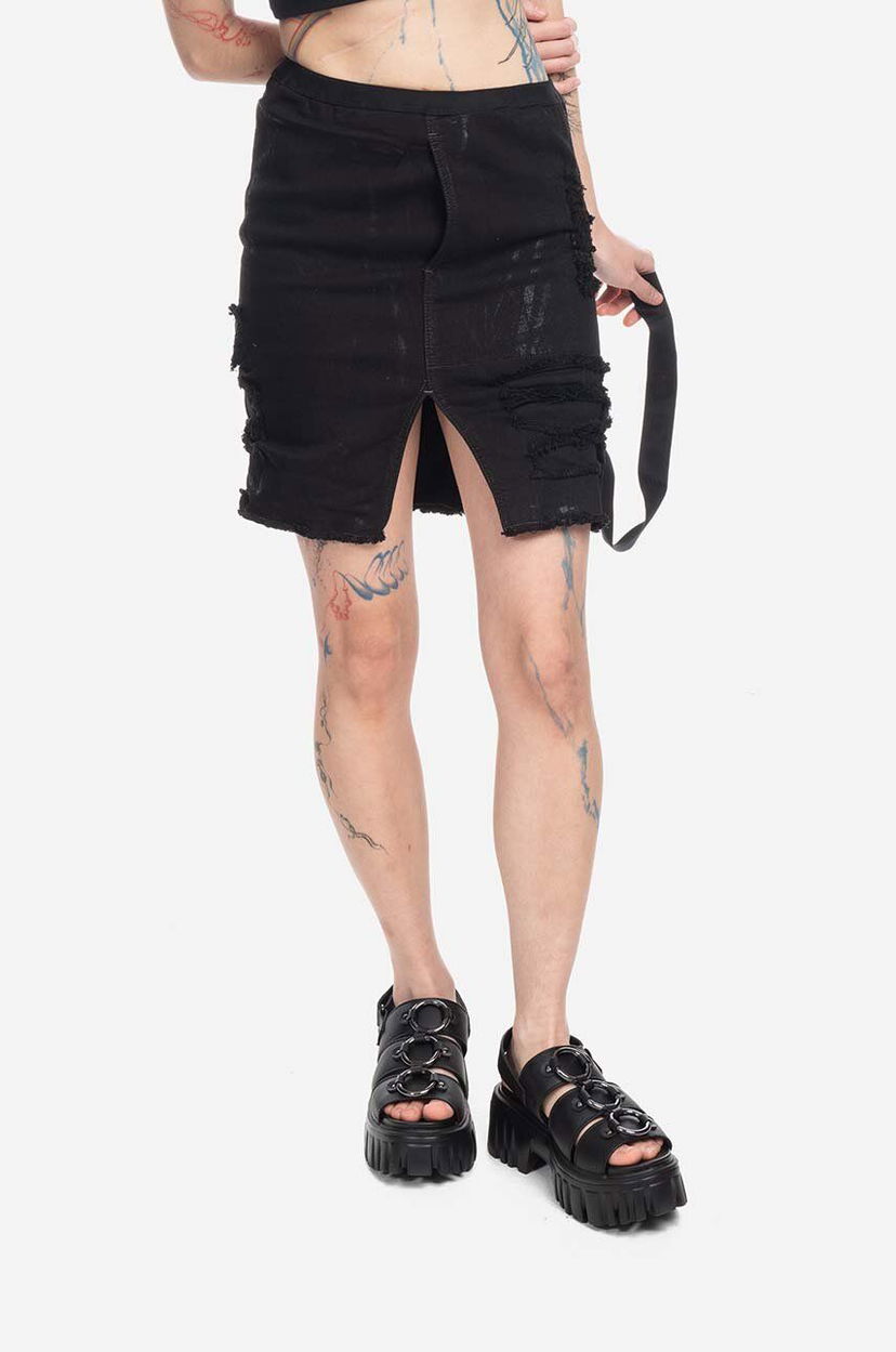Спідниця Rick Owens Mini Skirt чорний | DS02B4343.SBFLS.BLACK