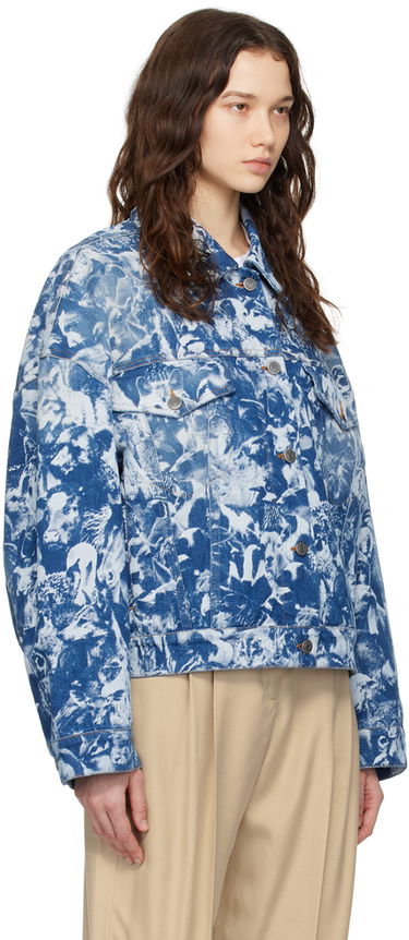 Куртка Stella McCartney Stella McCartney Animal Crowd Print Denim Jacket Синій | 6D01973SPH65, 1