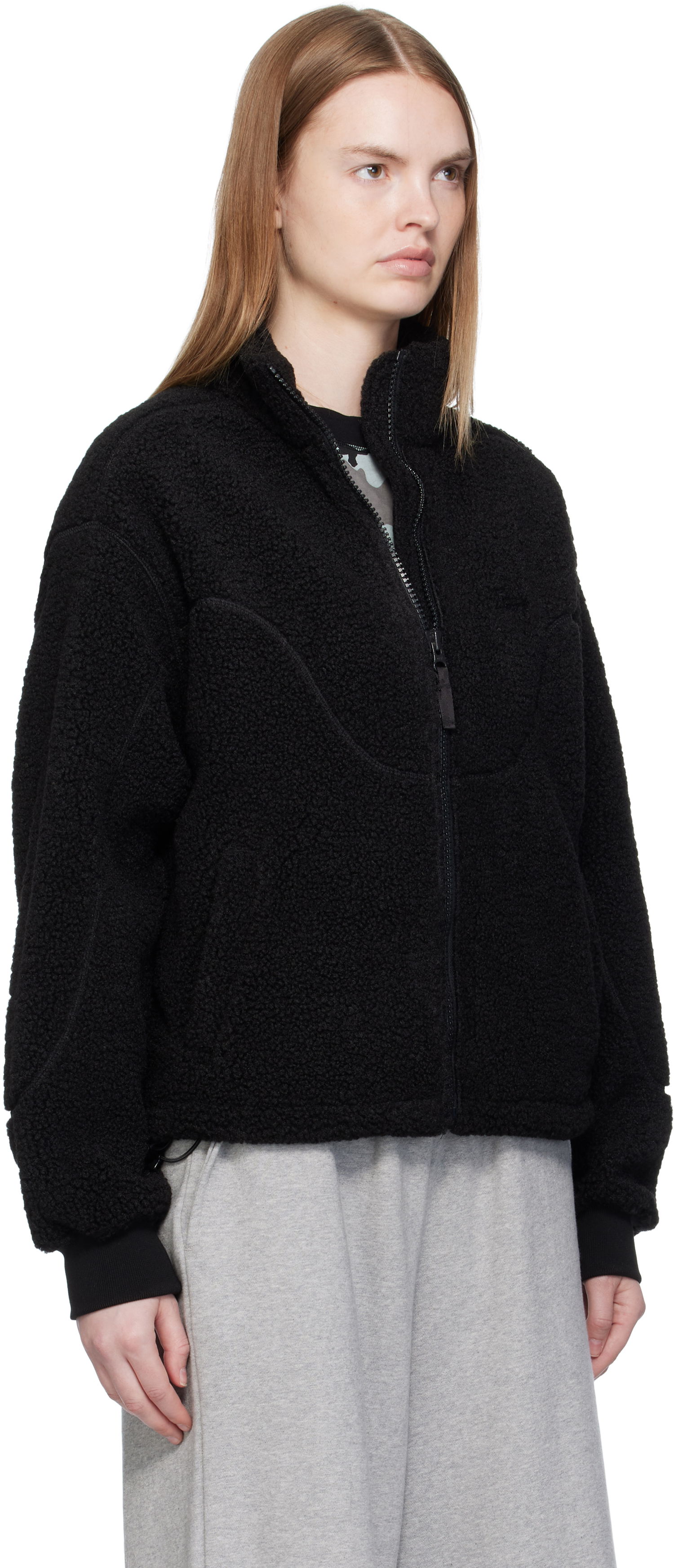 Куртка Dime Dime Polar Fleece Sherpa Zip Jacket чорний | DIMEFA258BLK, 1