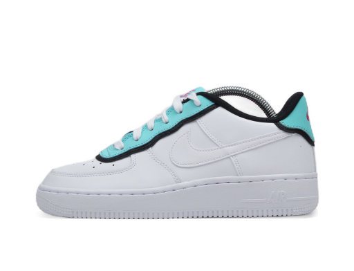 Кросівки та взуття Nike Air Force 1 Low ''Double Layer - Aqua Black'' GS білий | BV1084-100