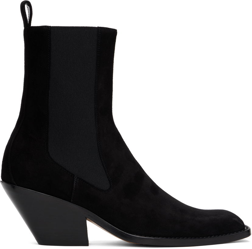 Кросівки та взуття Khaite KHAITE Austin Suede Ankle Boots чорний | F1092-849