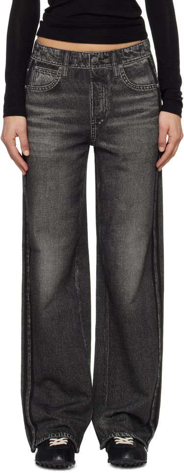 Джинси rag & bone Rag & Bone Miramar Terry Wide-Leg Track Pants Сірий | WCW25S70018201, 0