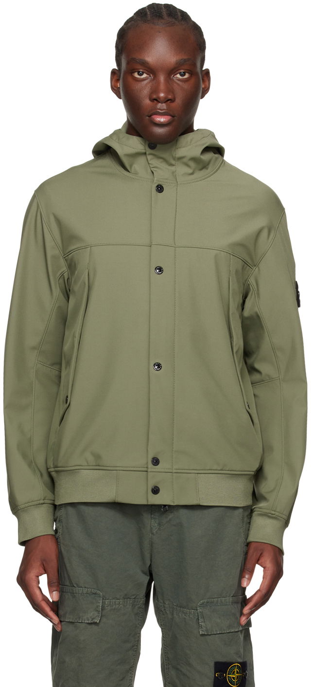 Куртка Stone Island Patch Jacket "Khaki" Зелений | 801540227
