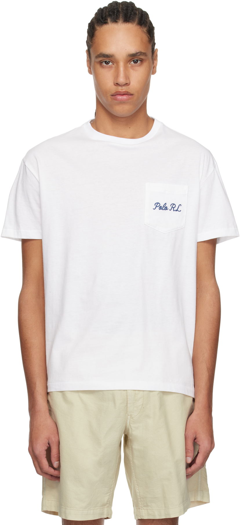 Футболка Polo by Ralph Lauren Polo Ralph Lauren Classic Fit Pocket Jersey T-Shirt білий | 710963816001