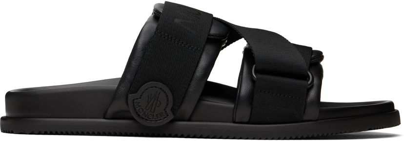 Кросівки та взуття Moncler Moncler Mon Summer Sandals чорний | K109A4L00010M5027