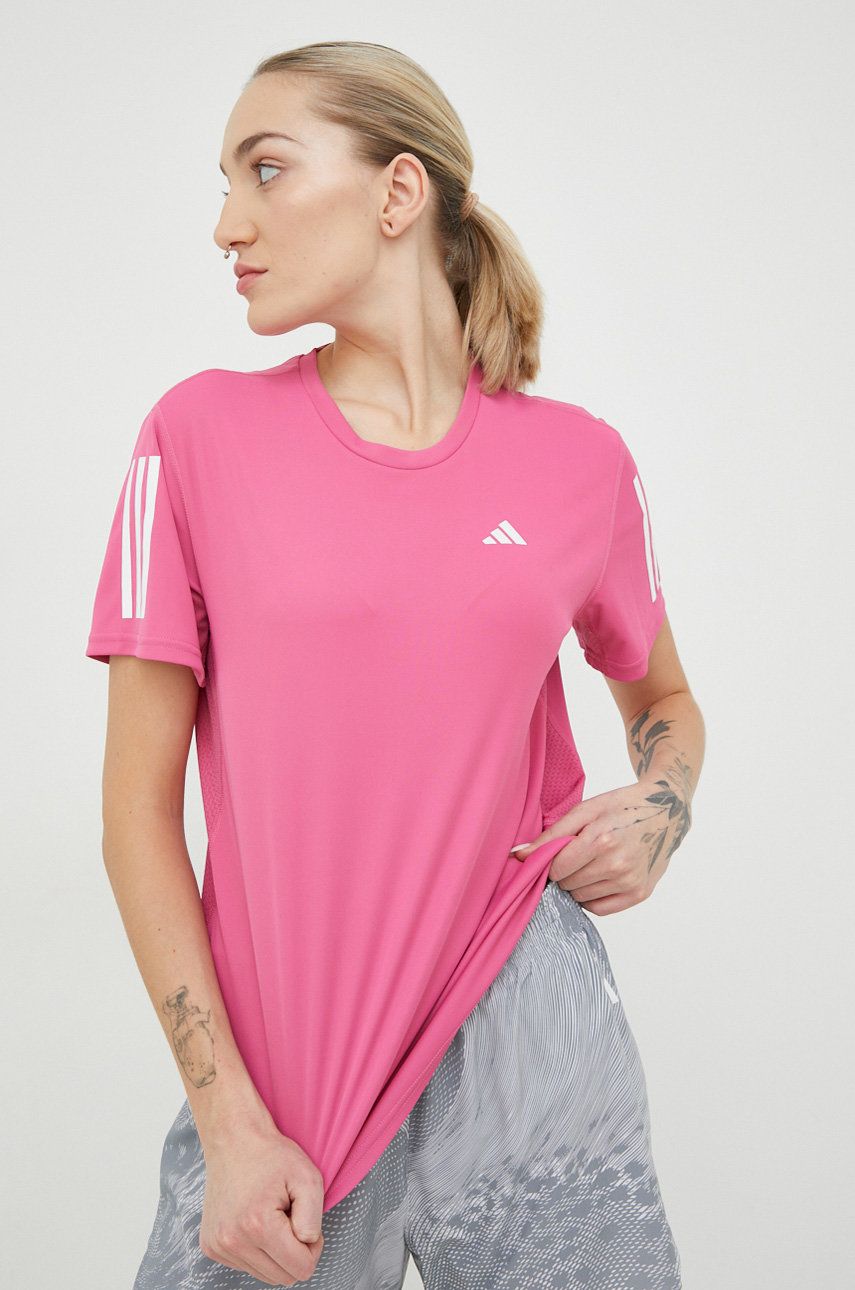 Футболка adidas Performance Tee Own the Run Рожевий | IC5190, 0