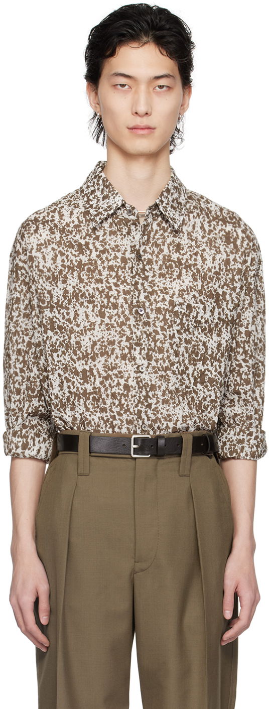 Сорочка LEMAIRE Regular Print Shirt білий | SH1095 LF1242