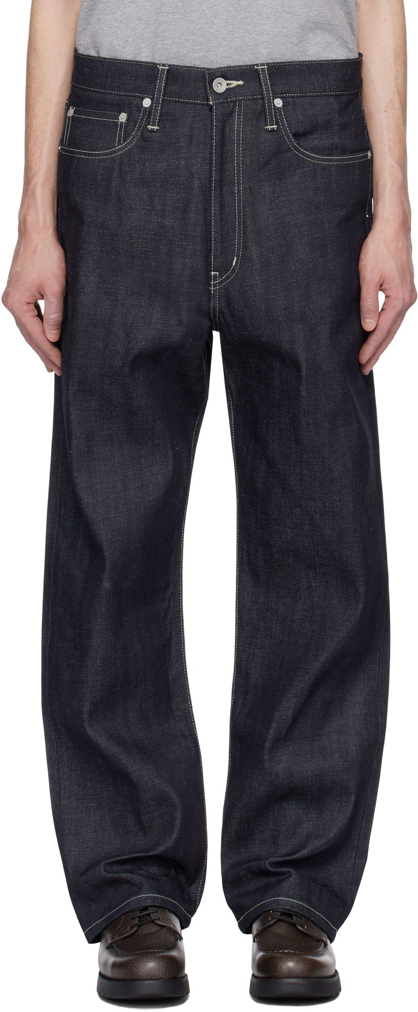 Джинси Neighborhood Neighborhood DP Basic Jeans Синій | 242XBNH-PTM02