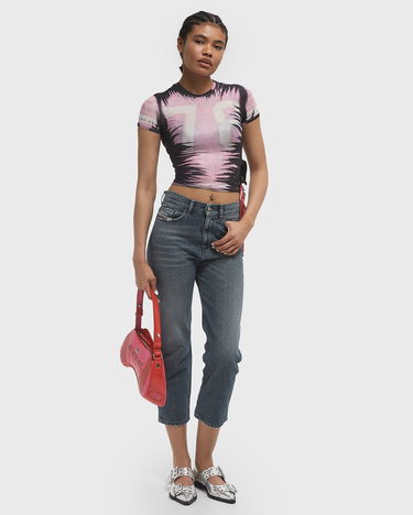 Кроп-топи Diesel Diesel T-Dasha Tie-Dye Crop Top Рожевий | A19054-0KIBH-7EXA, 2